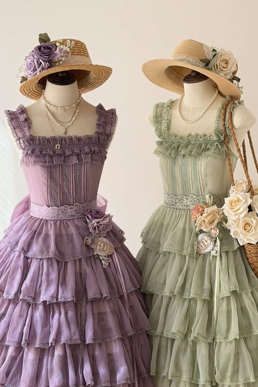 [Pre-order Deadline: July 31] Romantic Sweet Lolita Series Accessories (Flower-Embroidered Waist Ribbon, Corsage with Parfum Emblem, Hair Clip) [Exclusive Sale for Dress Purchasers]