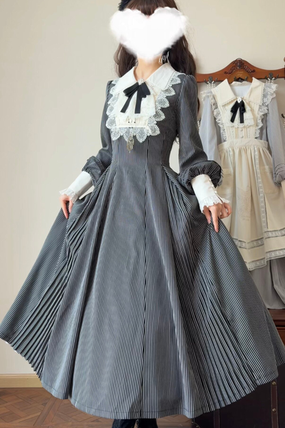 레트로 로리타 원피스 + 앞치마