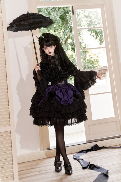 Moon River Gothic Skirt + Cape + Top + Bow