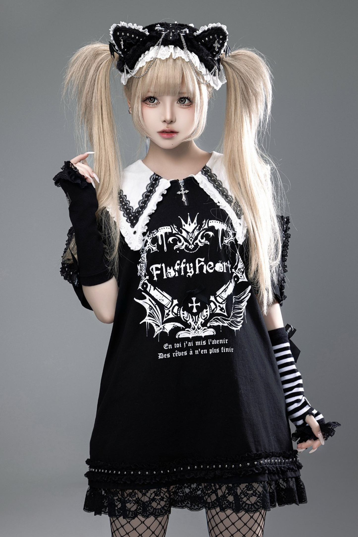 Witch Apprentice Subculture T-shirt Dress + Suspender Apron