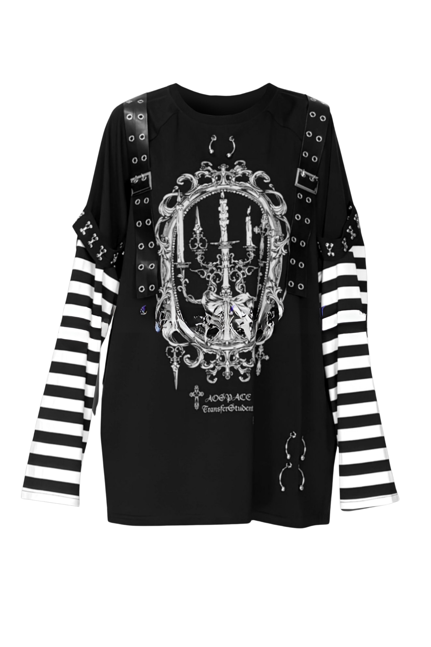 Painted hypoxia raglan blouse