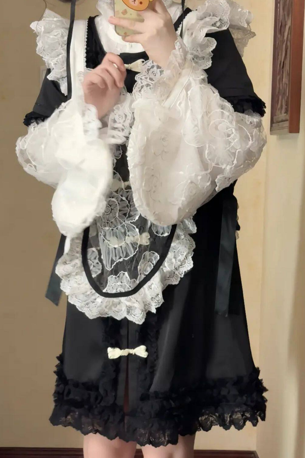 Cute Subculture Garden Dream Top + Vest + Apron + Skirt