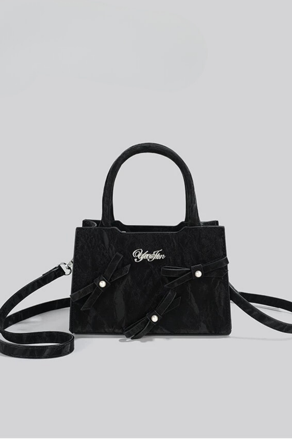 ロゴリボンスクエアミニバッグ