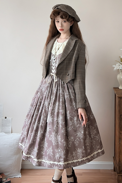 スケッチワイルドローズエレガントロリータドレス