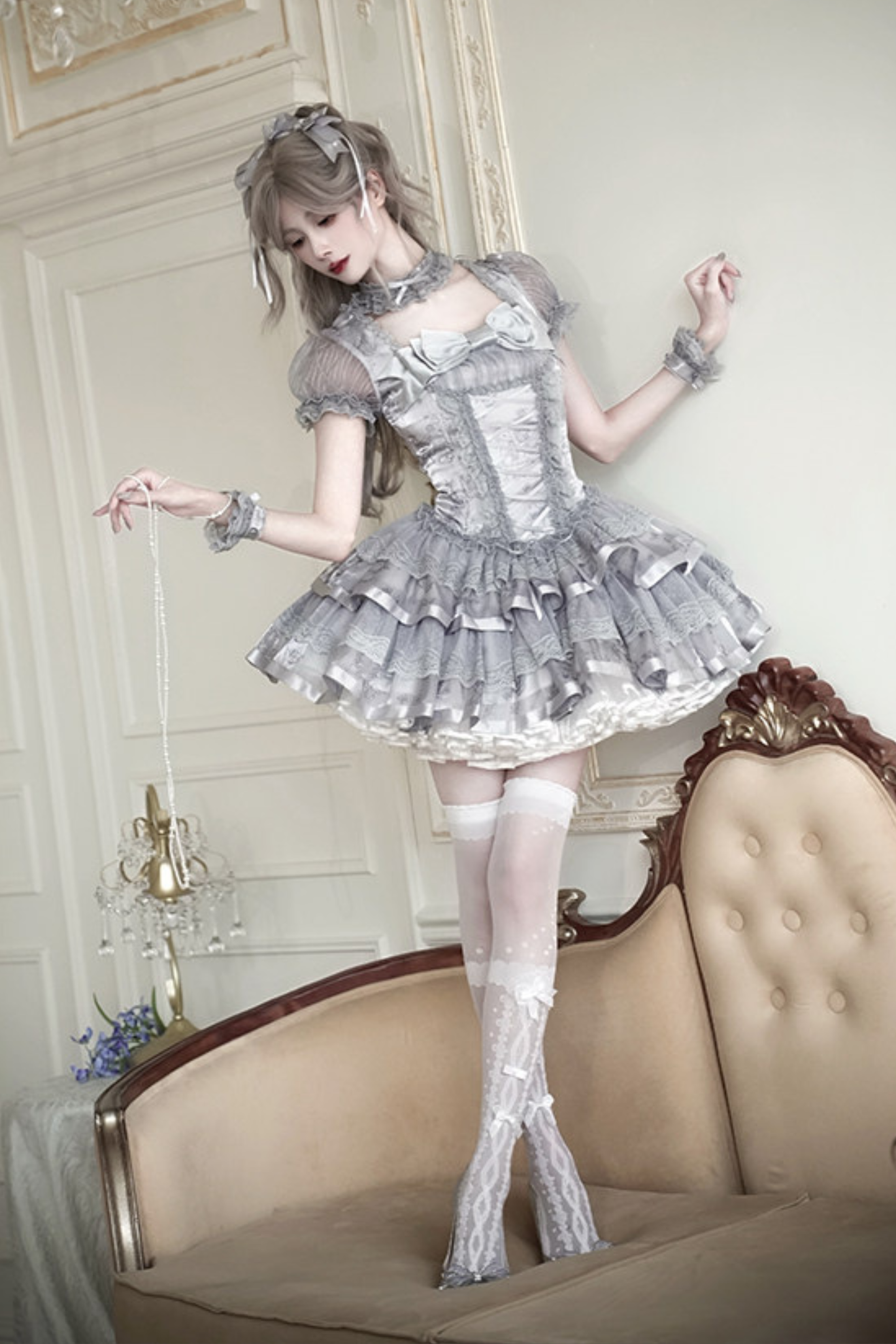 【4月3日予約締切】ギルデッドファンタジーロリータドレス+ジャンパースカート