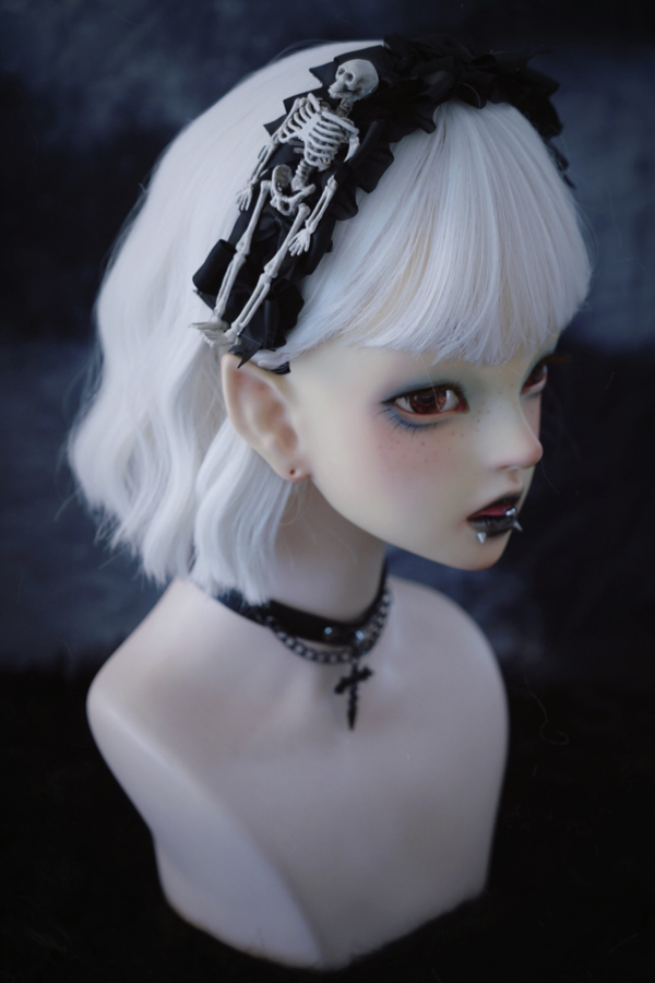 スカルリボンヘアーアクセサリー