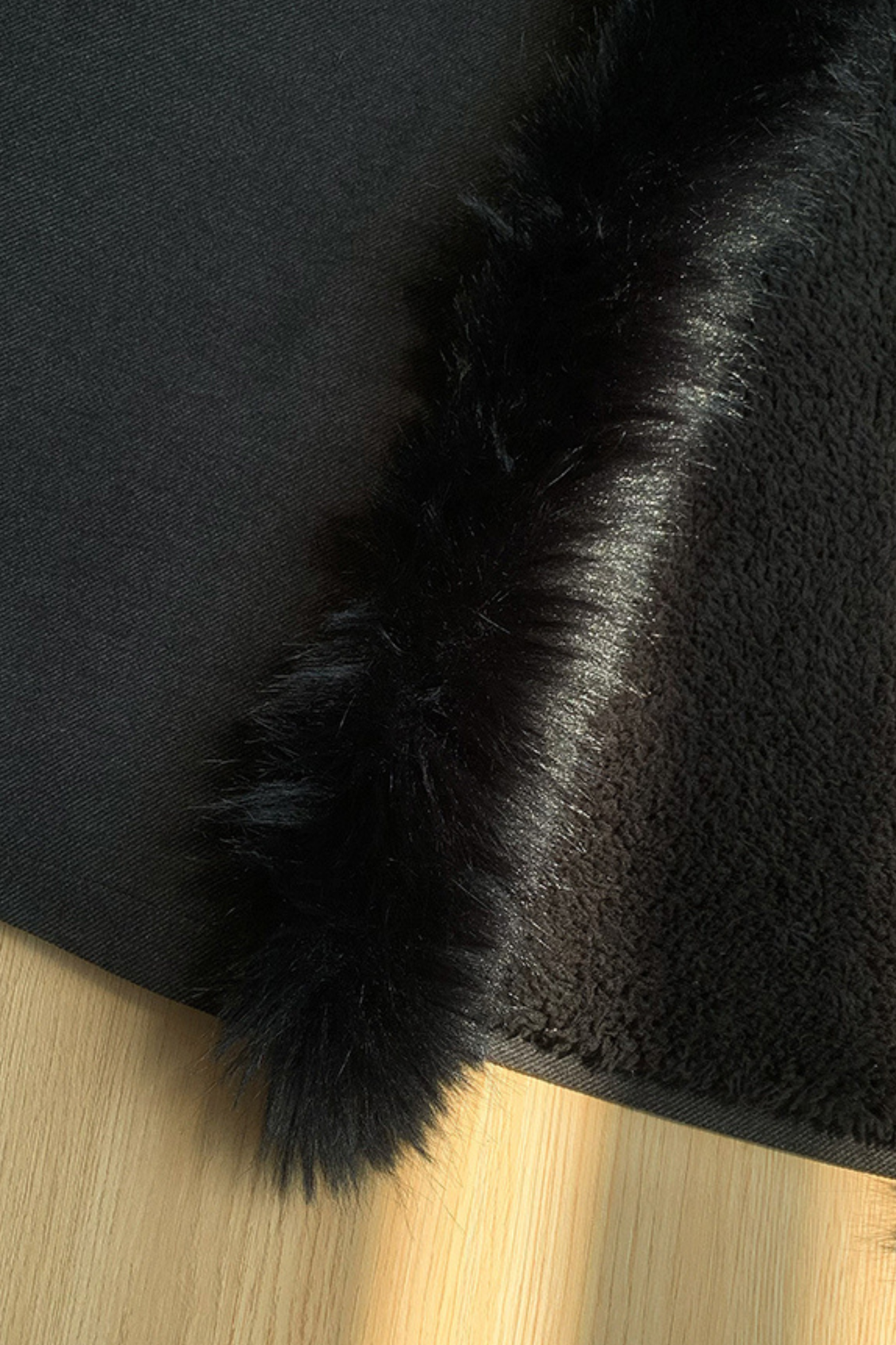 ダークゴシックフリースフードマント