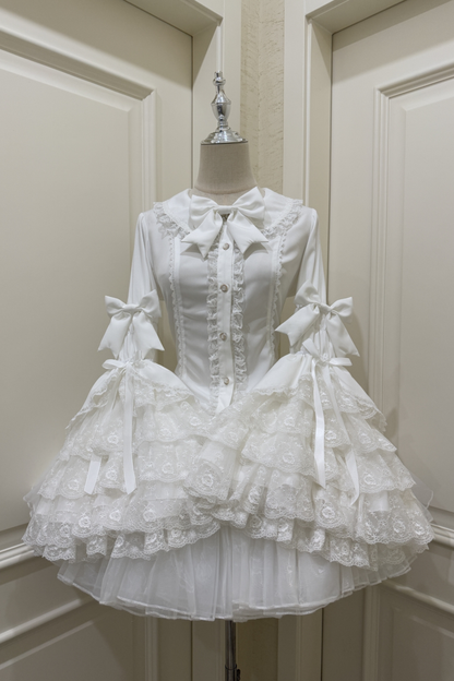 プリンセスリボンフリルスリーブシャツ