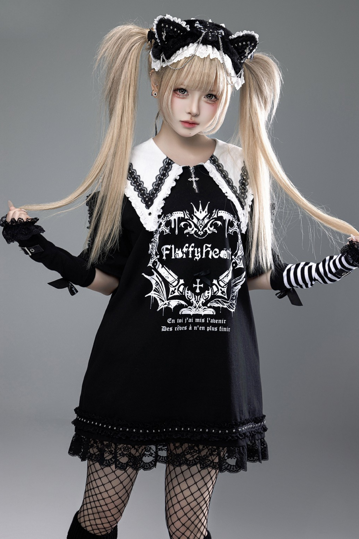 Witch Apprentice Subculture T-shirt Dress + Suspender Apron