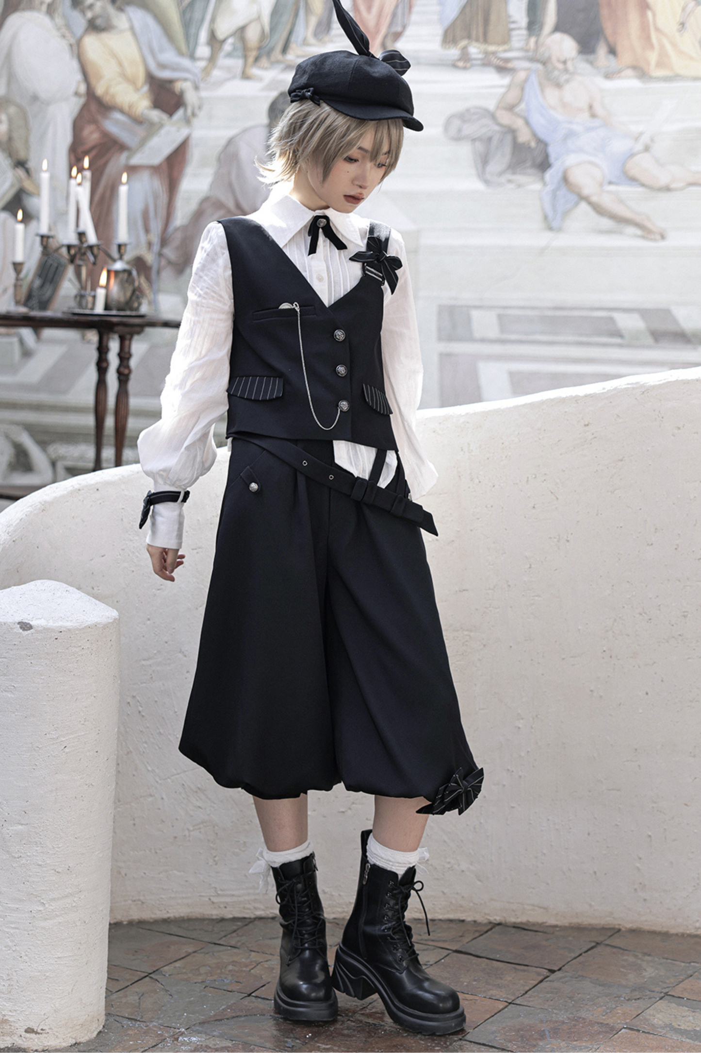 クールシックベスト+シャツ+バルーンパンツ