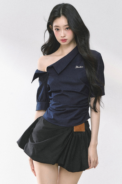 バッグリボンワンショルダートップス