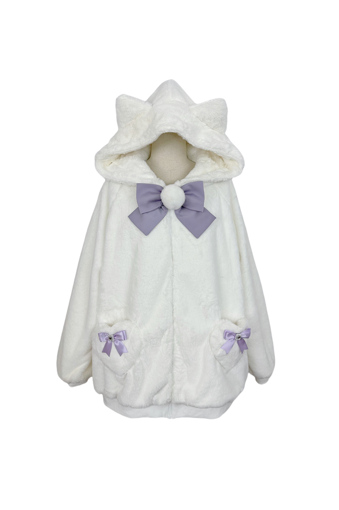 猫耳ぬいぐるみフードジャケット