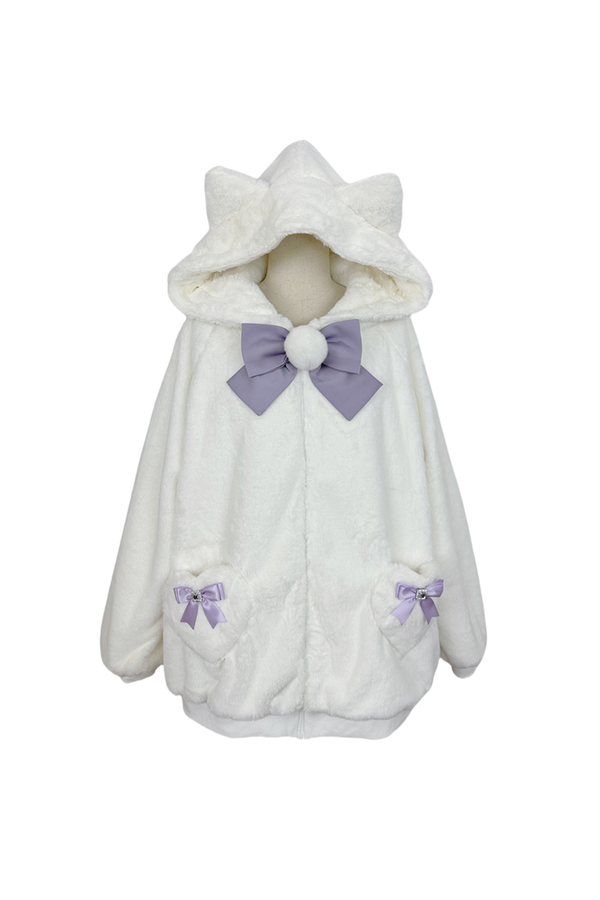 猫耳ぬいぐるみフードジャケット