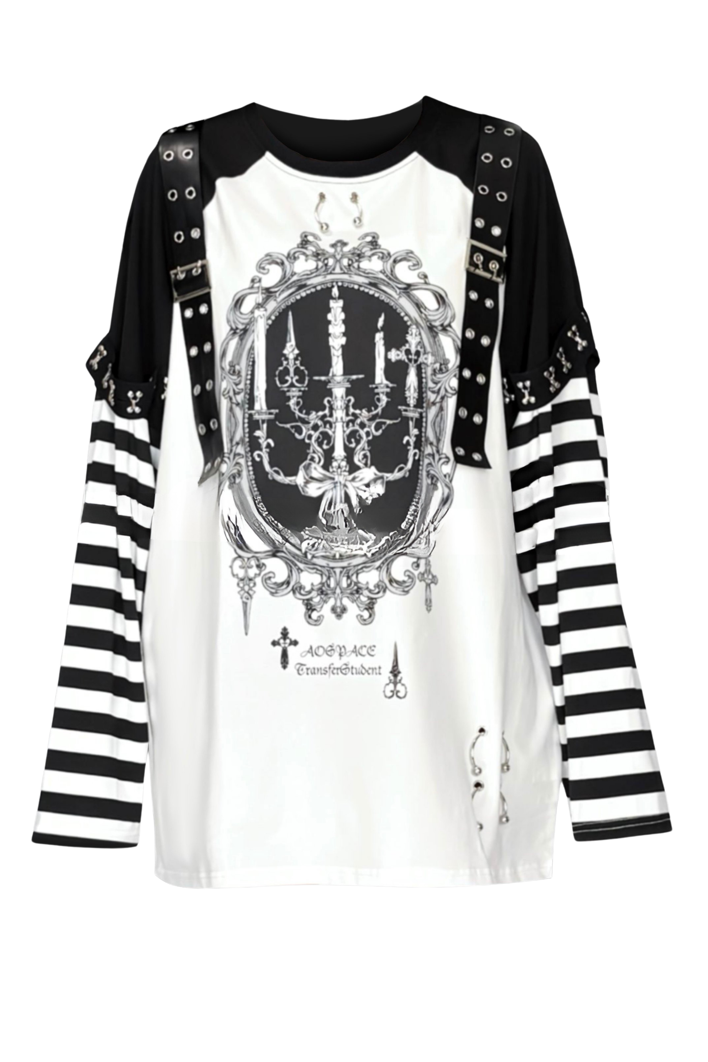 Painted hypoxia raglan blouse