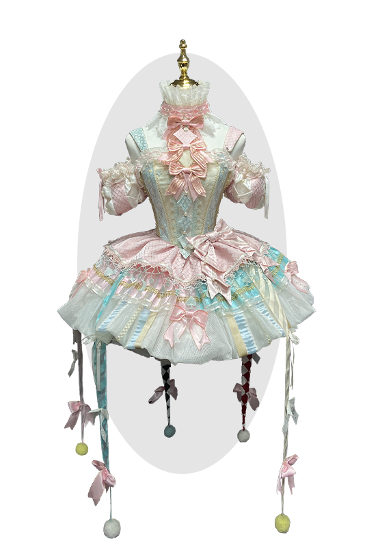 【12月26日予約締切】サーカスシリーズファンフェアキャンディカラーロリータピエロドレス＋フルセットA/B