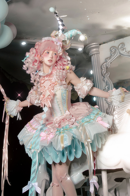 【12月26日予約締切】サーカスシリーズファンフェアキャンディカラーロリータピエロドレス＋フルセットA/B