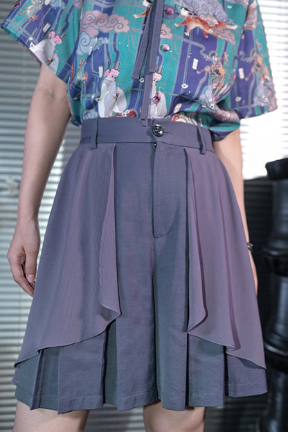 タッセルシャツ+キュロット