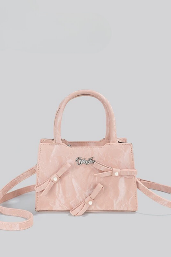 ロゴリボンスクエアミニバッグ