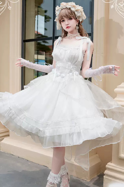 Elegant Princess White Dress