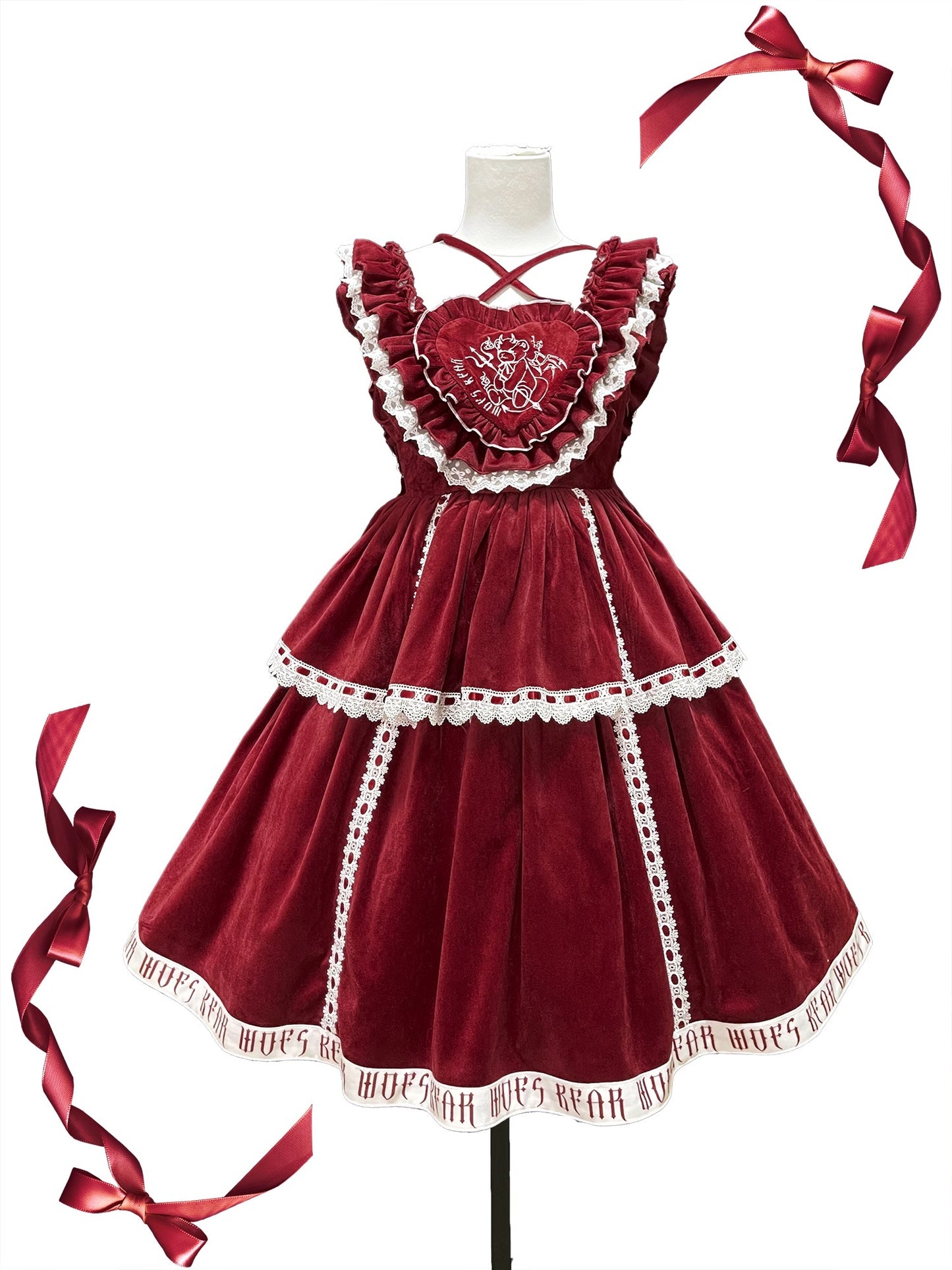 Gothic Doll Velvet Dress