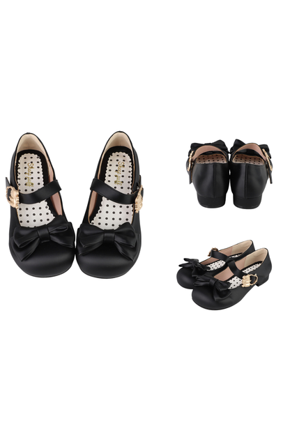 Satin Sheep Puff Shoes