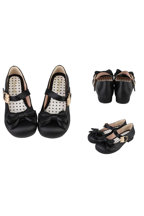 Satin Sheep Puff Shoes