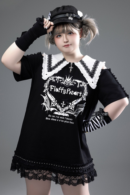 Witch Apprentice Subculture T-shirt Dress + Suspender Apron