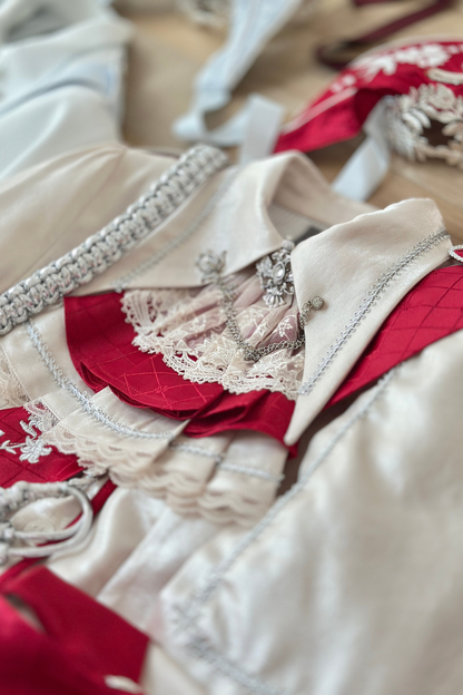 위치스 샤이닝 로리타 탑 + 스커트 + 보닛