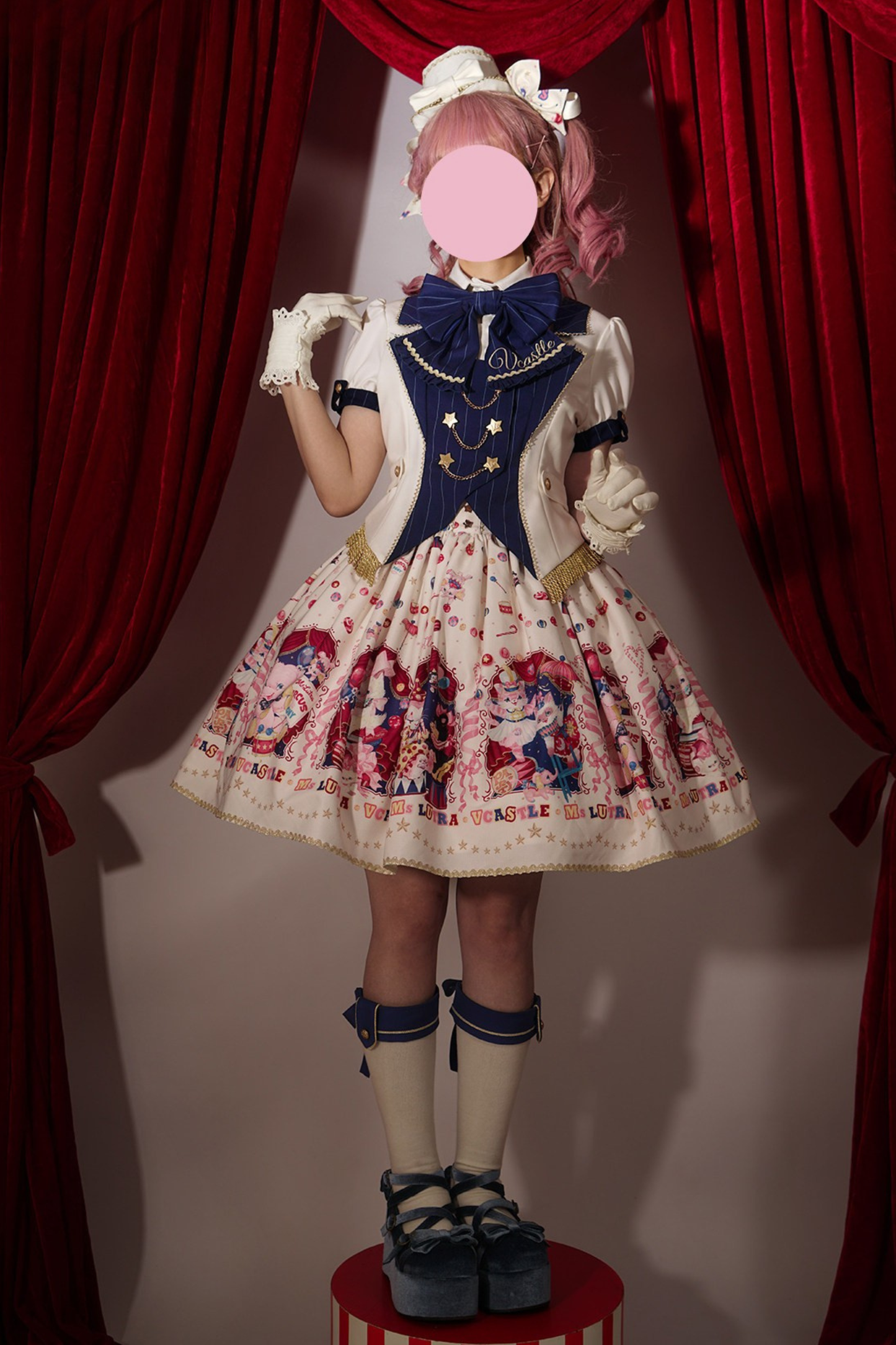 サーカスサスペンダーロリータドレス＋スカート