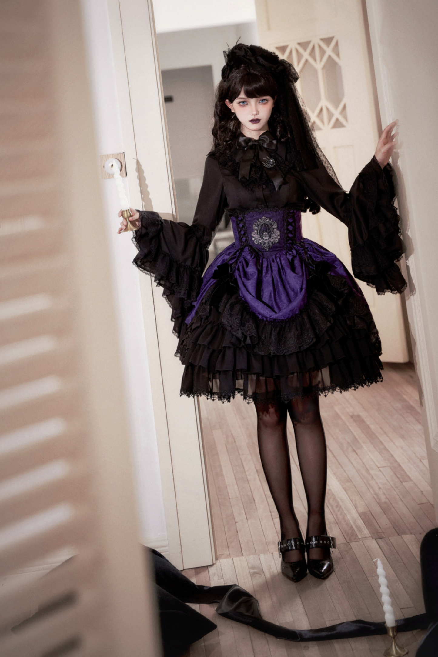 Moon River Gothic Skirt + Cape + Top + Bow