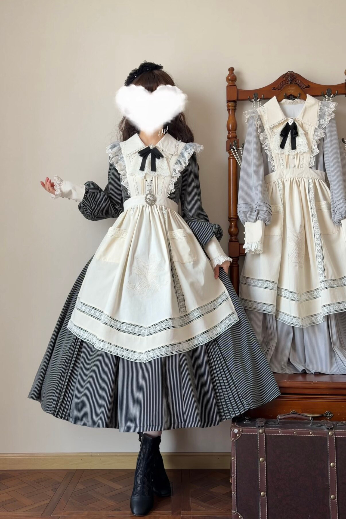 레트로 로리타 원피스 + 앞치마
