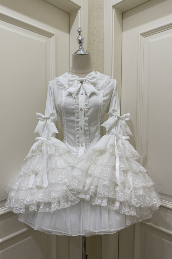 プリンセスリボンフリルスリーブシャツ