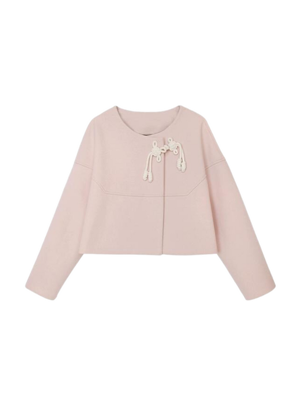 Pink china knot twist top + skirt