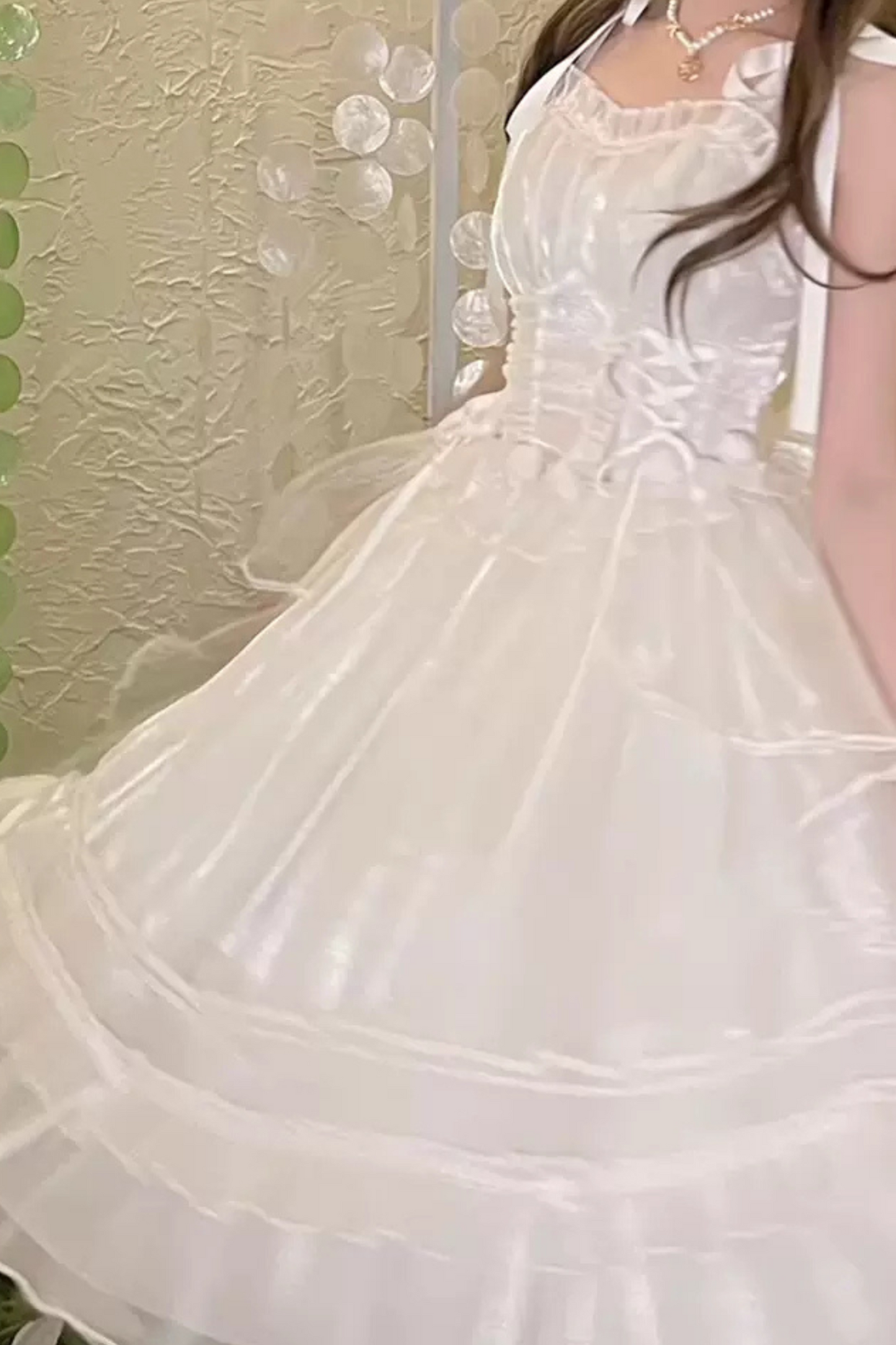 Elegant Princess White Dress