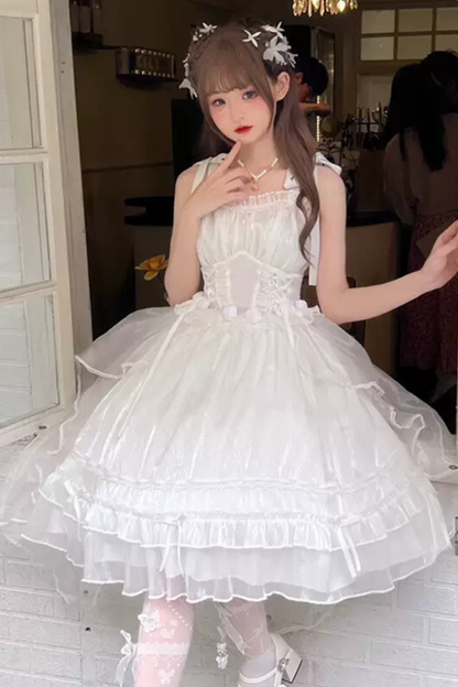 Elegant Princess White Dress