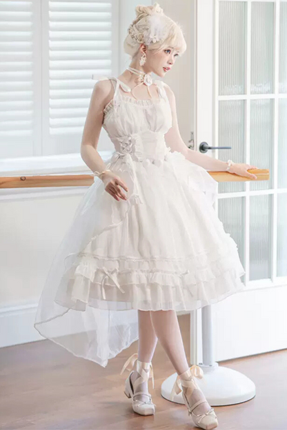 Elegant Princess White Dress