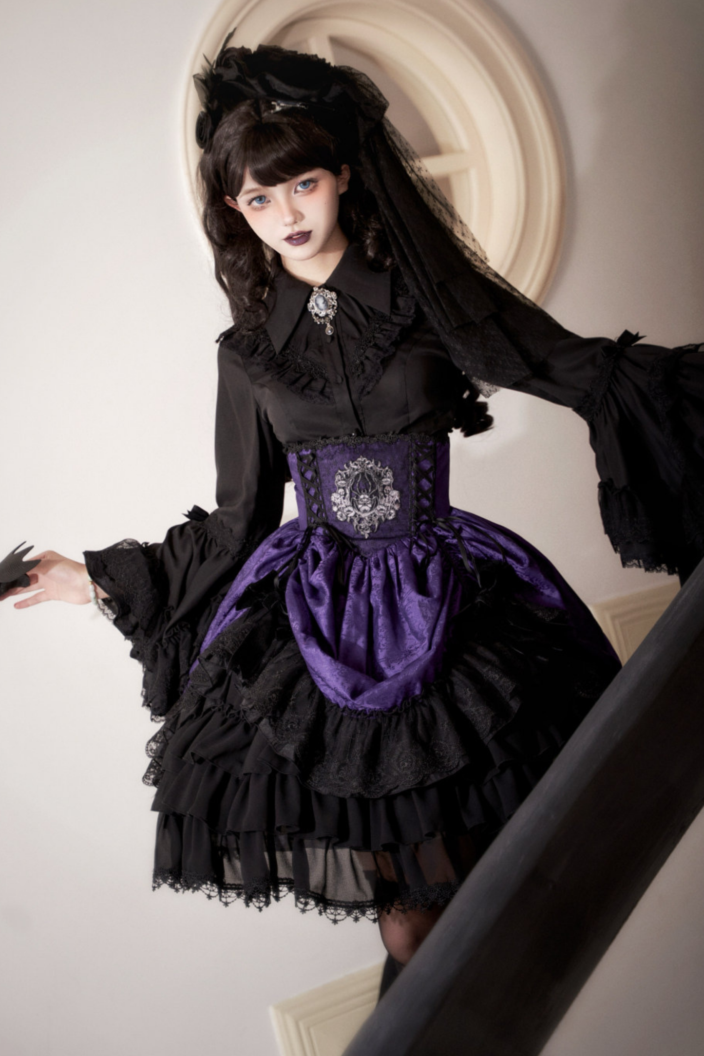 Moon River Gothic Skirt + Cape + Top + Bow