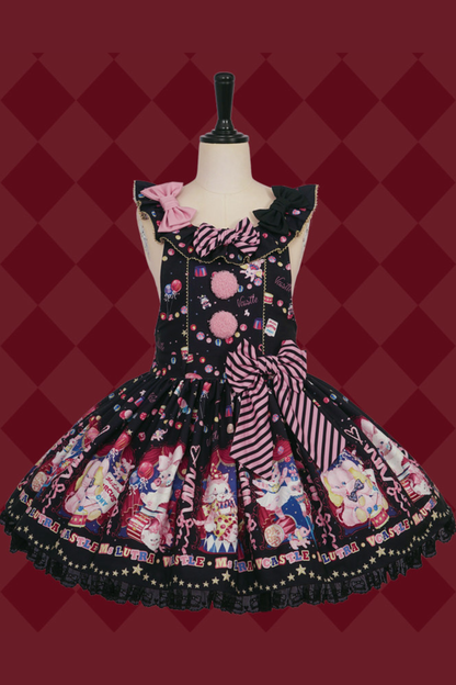 サーカスサスペンダーロリータドレス＋スカート