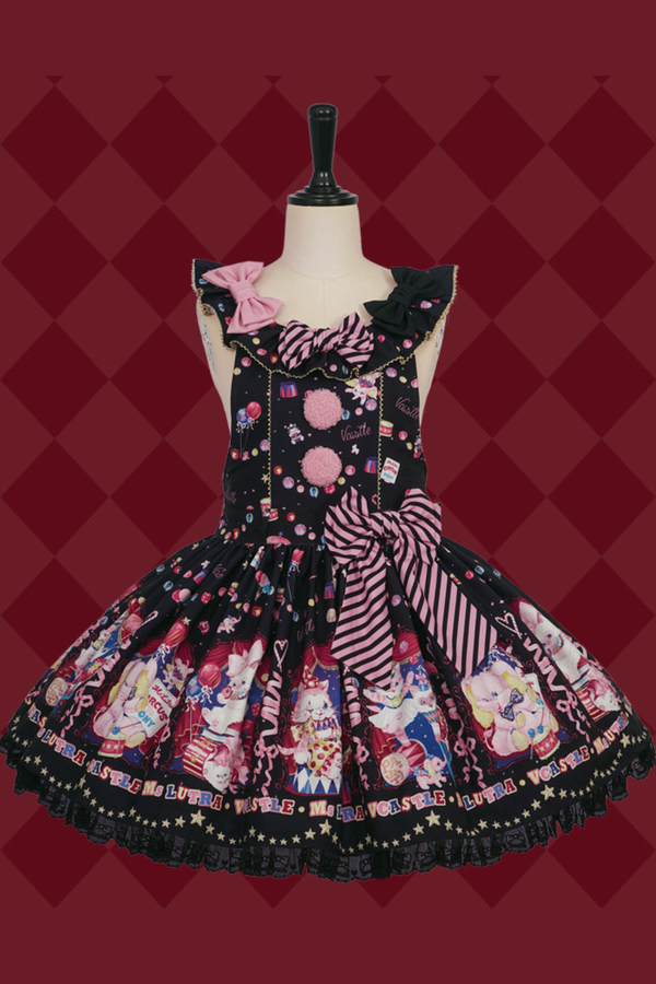 サーカスサスペンダーロリータドレス＋スカート