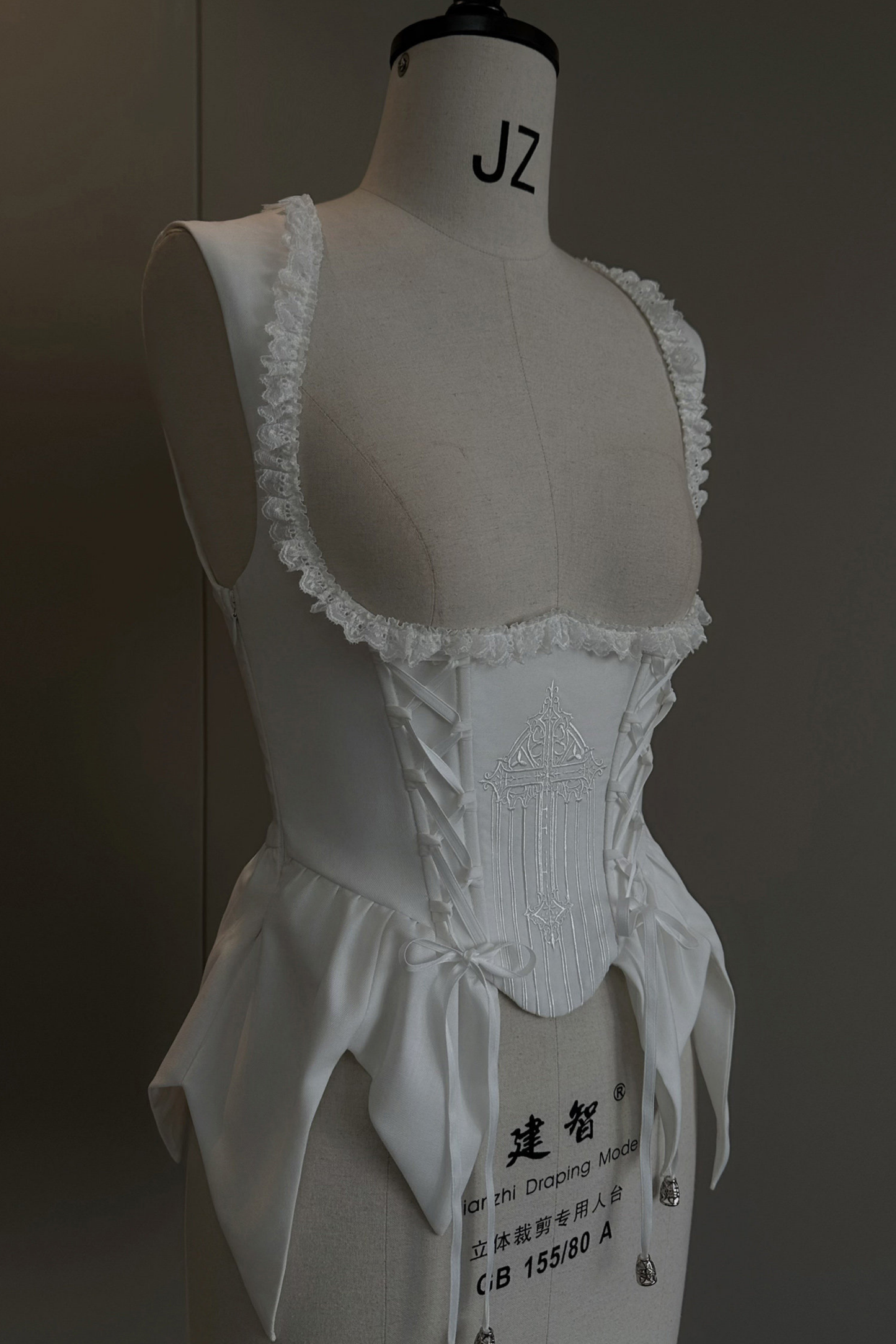 Gothic Lolita Jumper Skirt + Dark Top + Girdle