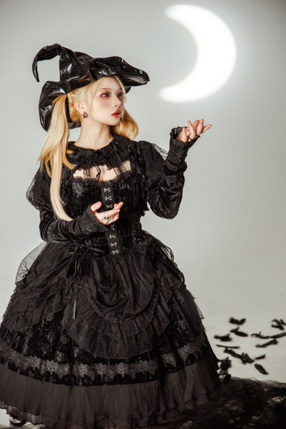 Gothic Chic Doll Lolita Dress + Short Jacket