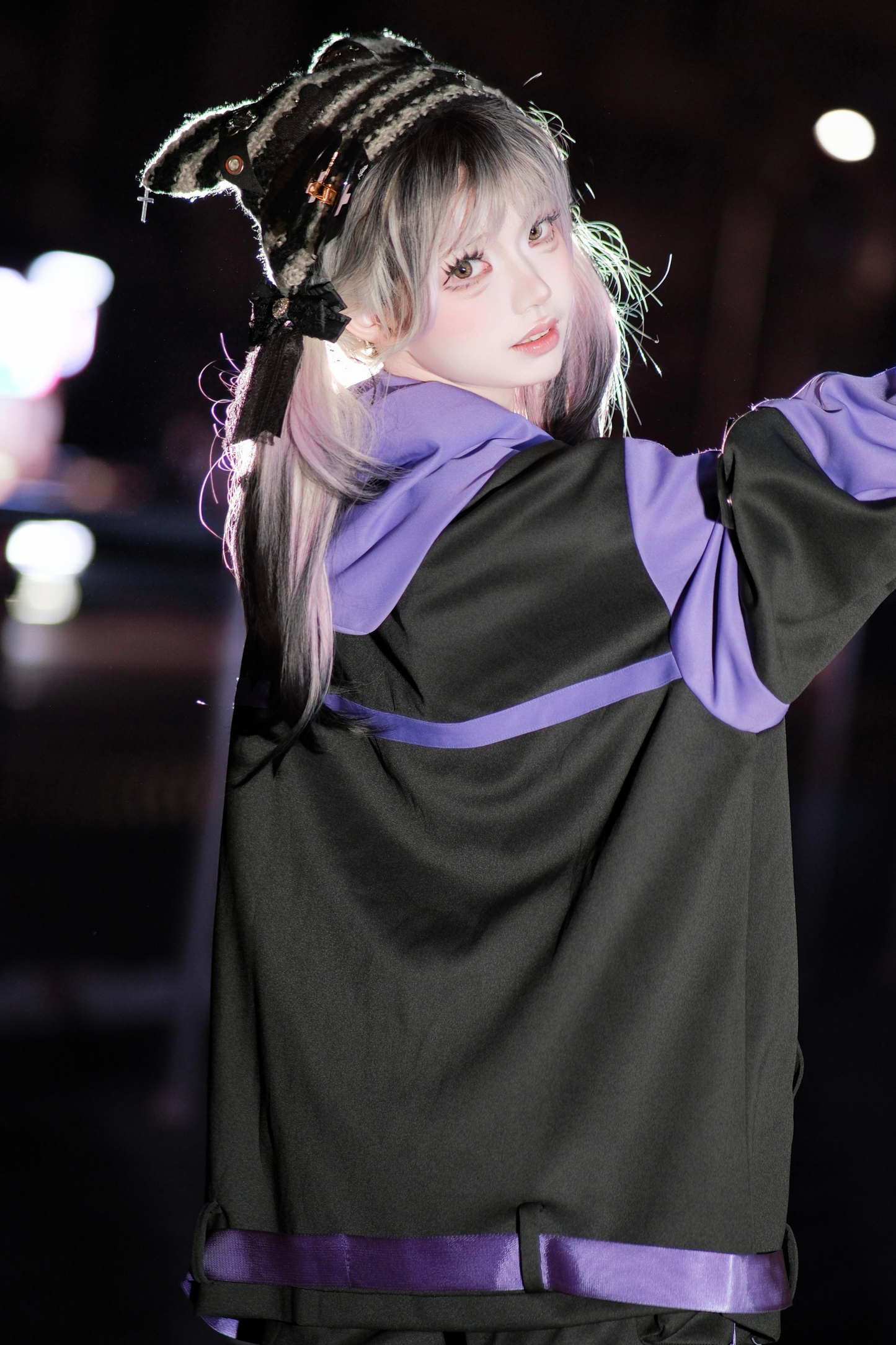 サイバーサブカルジャージジャケット+ショートパンツ+レッグカバー