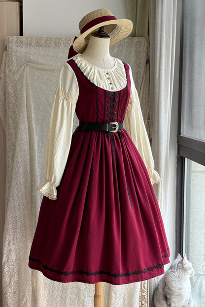 スケッチワイルドローズエレガントロリータドレス