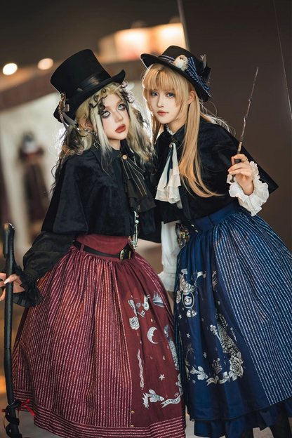 魔法学園レトロエレガントロリータジャンパースカート