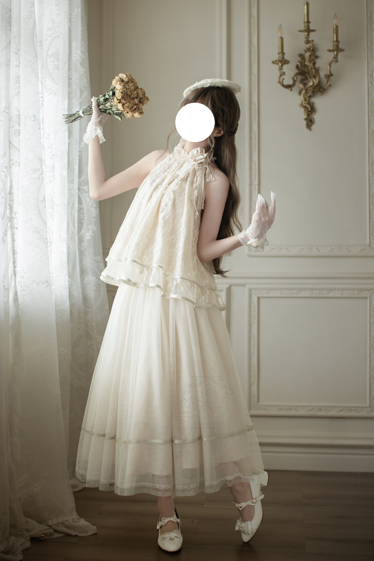 【4月5日予約締切】レトロエレガントインナー+トップス+スカート+アクセサリー