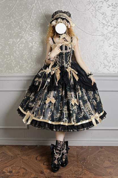 【4月3日予約締切】ギルデッドファンタジーロリータドレス+ジャンパースカート