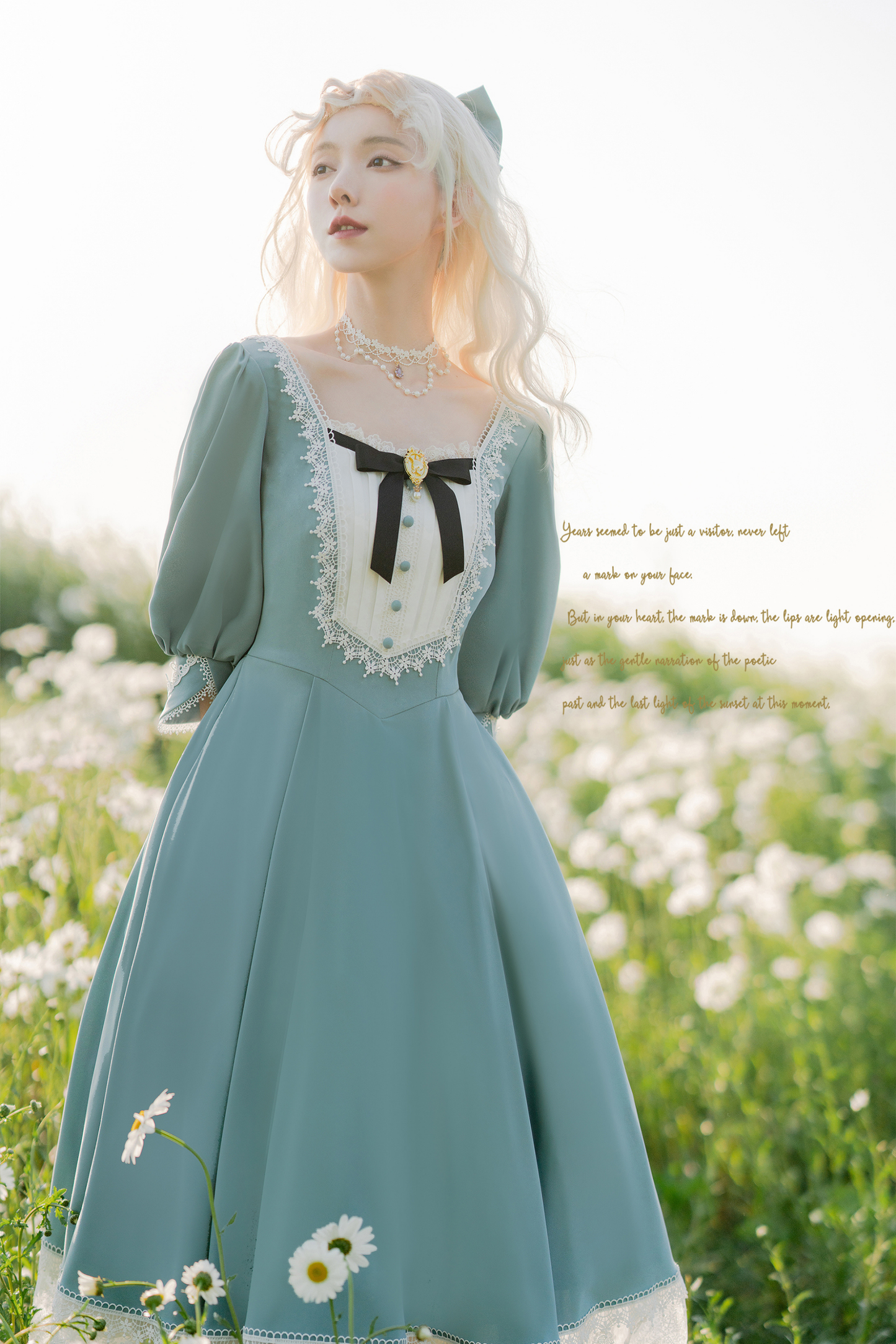 Elegant Retro Lace Classic Lolita Dress