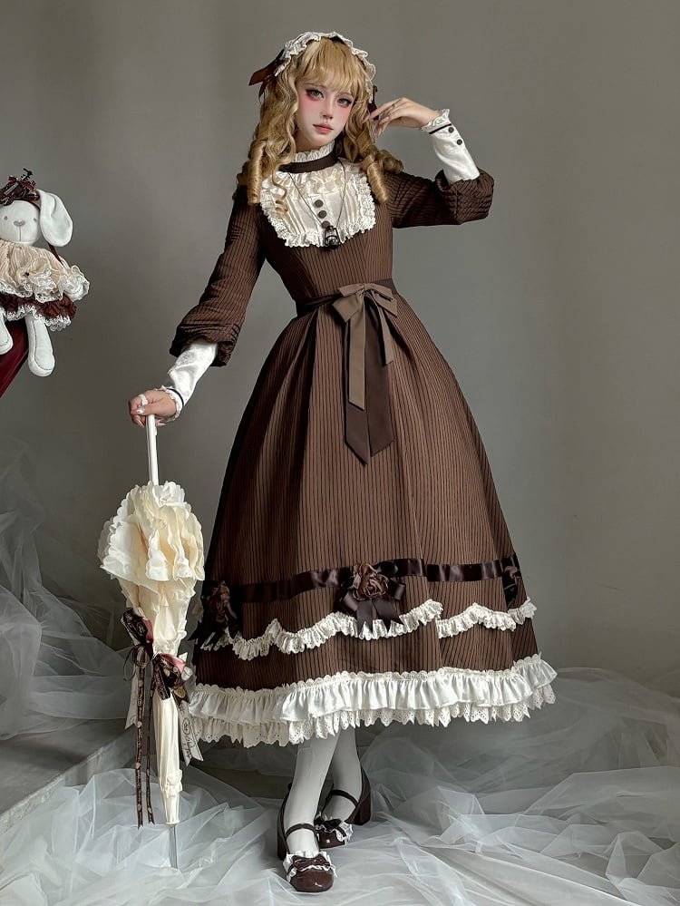 【12月23日予約締切】トワイライトレインフリルカラーロマンティックローズドレス