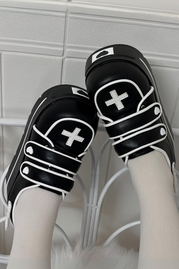 【予約商品】天使界隈👼クロスダブルストラップシューズ