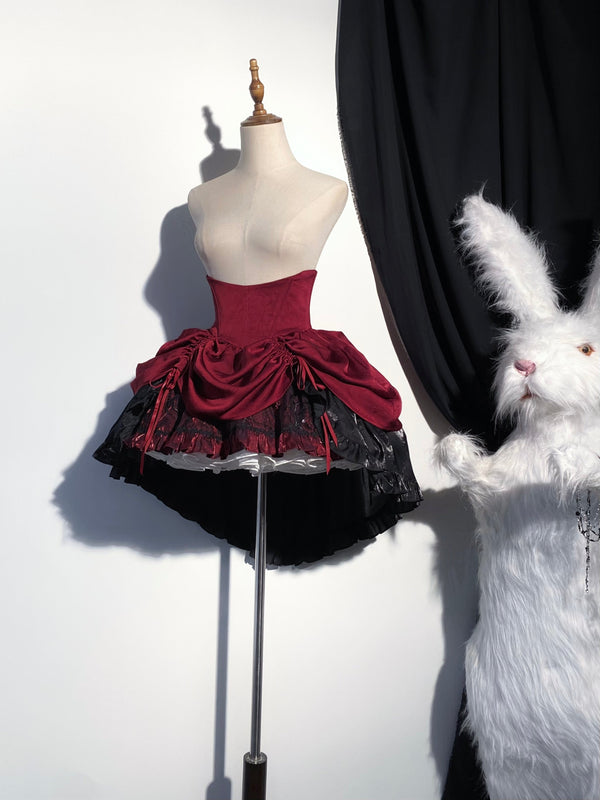 ダークフラワーゴシックロリータセットアップ